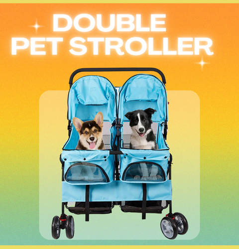 Double Pet Stroller